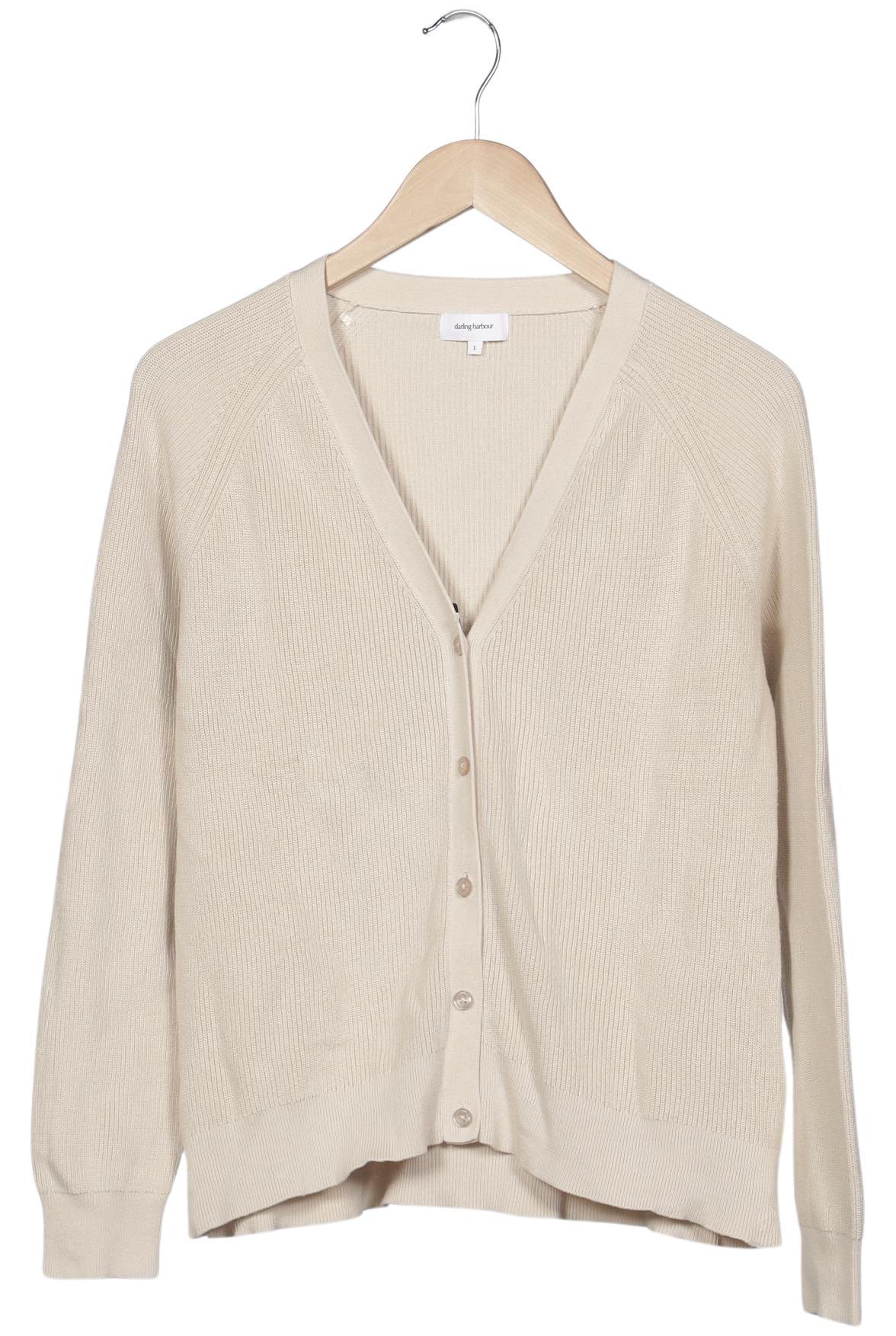 

darling harbour Damen Strickjacke, beige, Gr. 42