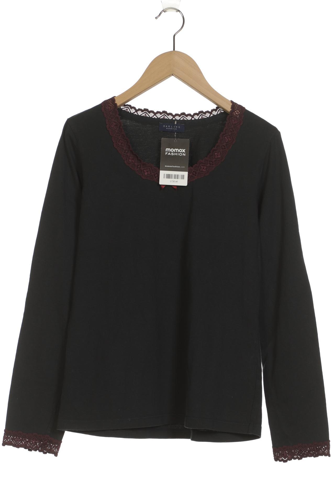 

darling harbour Damen Langarmshirt, schwarz, Gr. 42