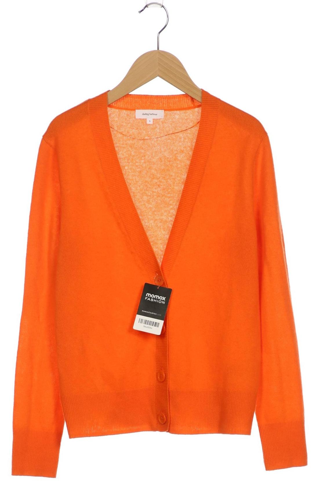 

darling harbour Damen Strickjacke, orange, Gr. 36