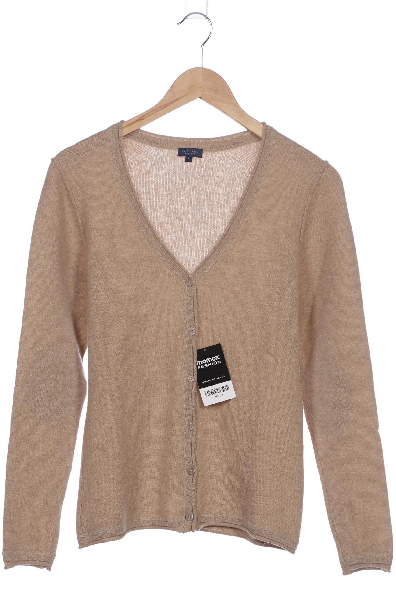

darling harbour Damen Strickjacke, beige, Gr. 42