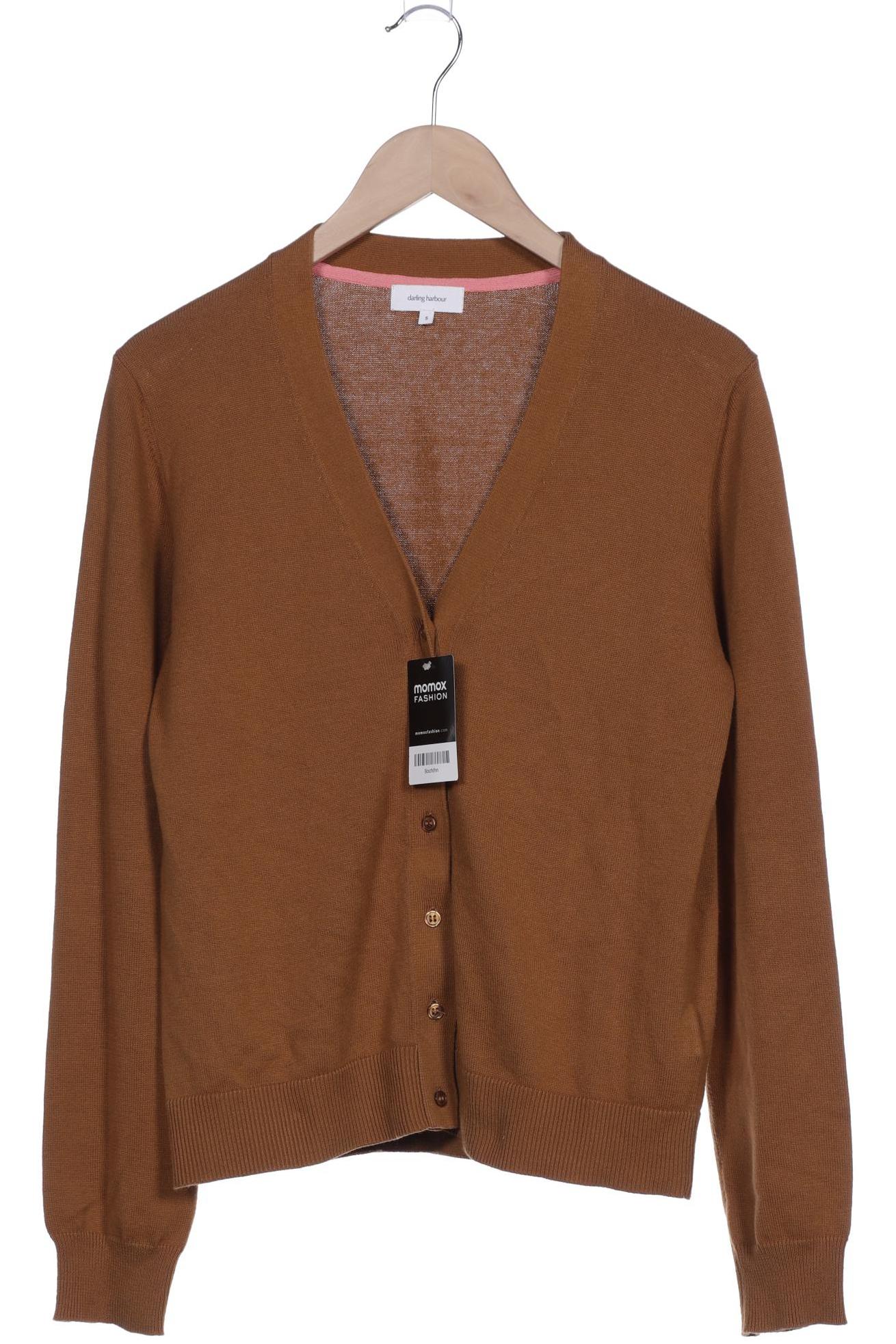 

darling harbour Damen Strickjacke, braun, Gr. 36
