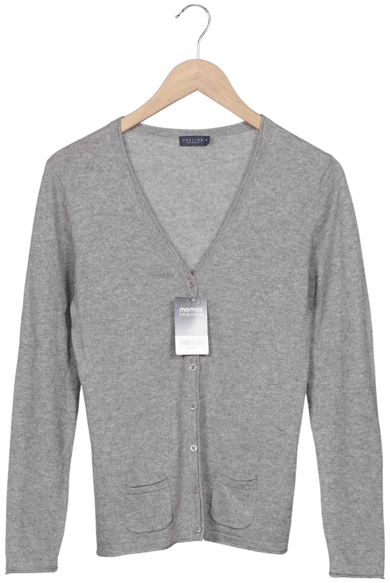 

darling harbour Damen Strickjacke, grau, Gr. 38