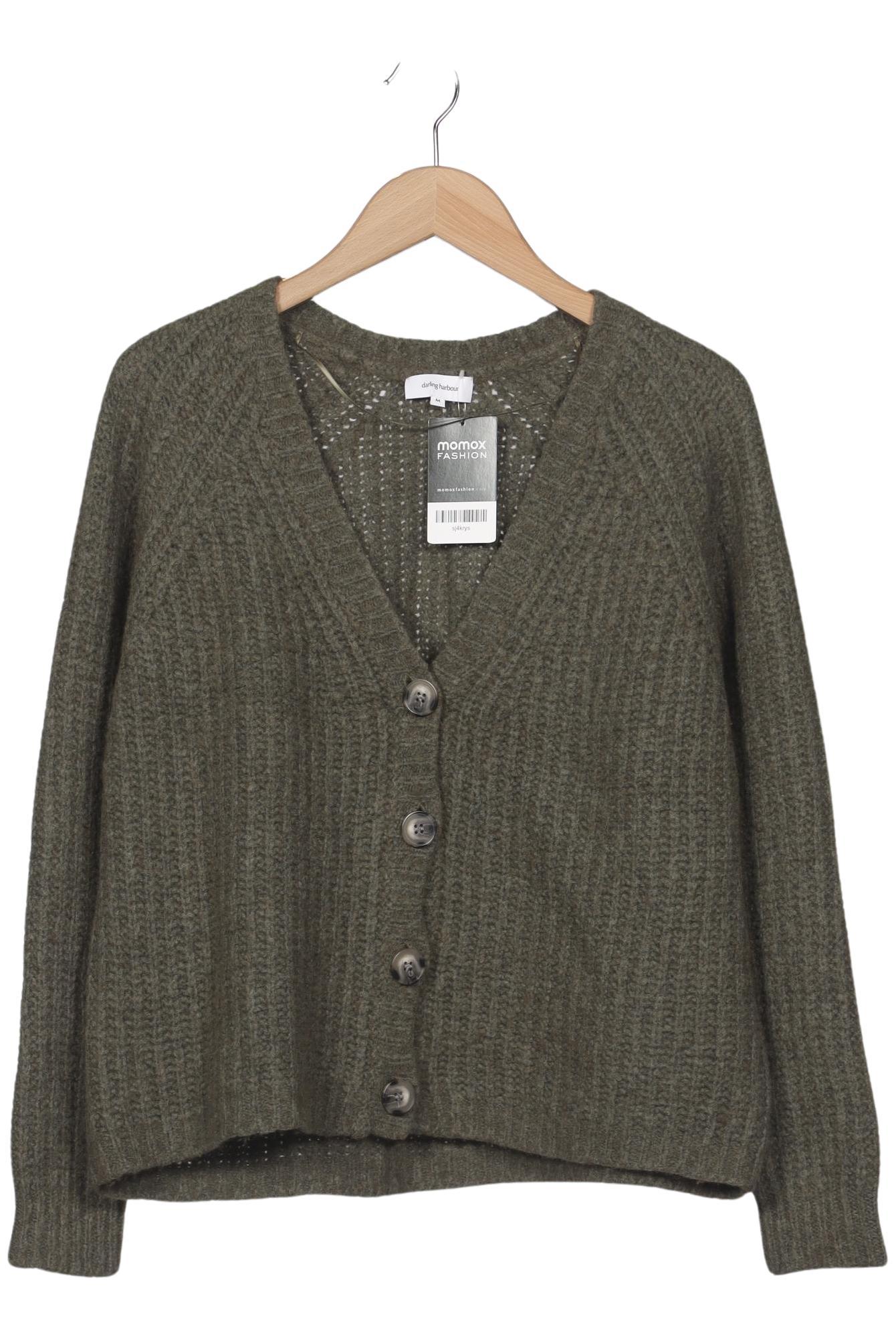 

darling harbour Damen Strickjacke, grün, Gr. 38