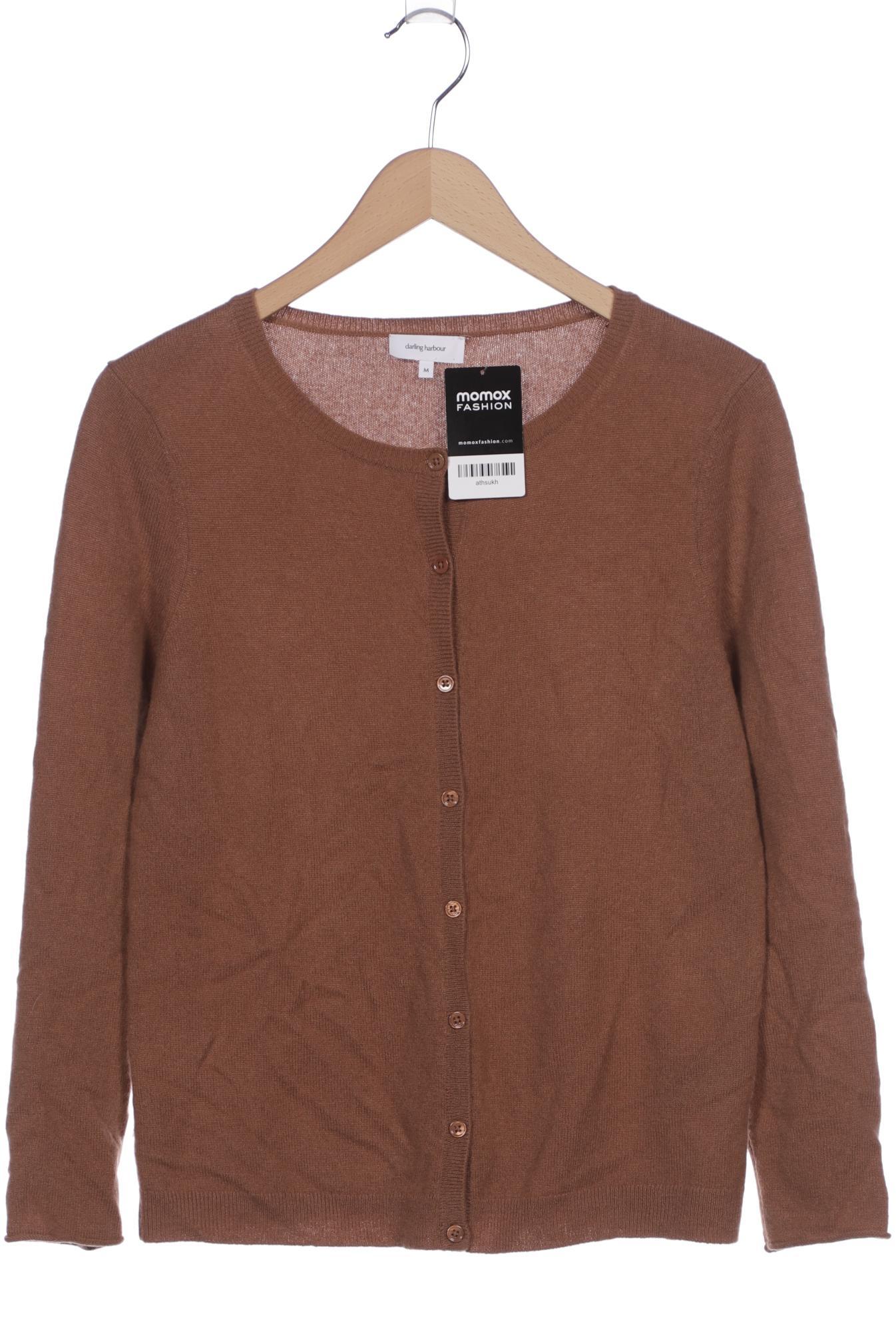 

darling harbour Damen Strickjacke, braun, Gr. 38