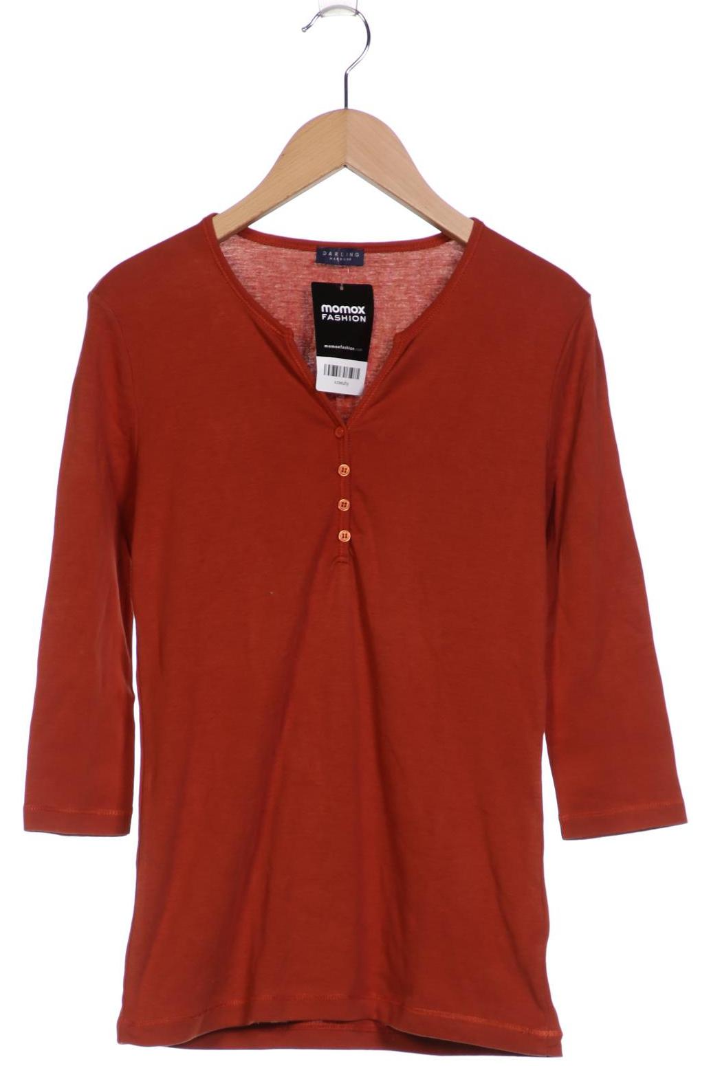 

darling harbour Damen Langarmshirt, orange, Gr. 38