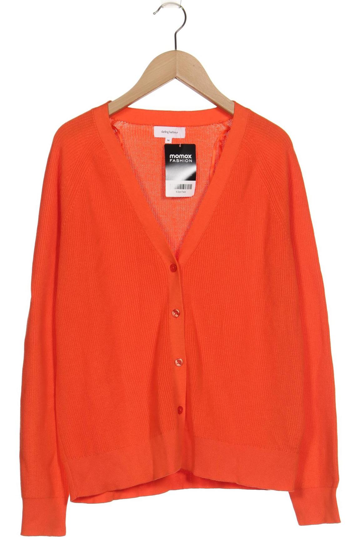 

darling harbour Damen Strickjacke, orange, Gr. 38