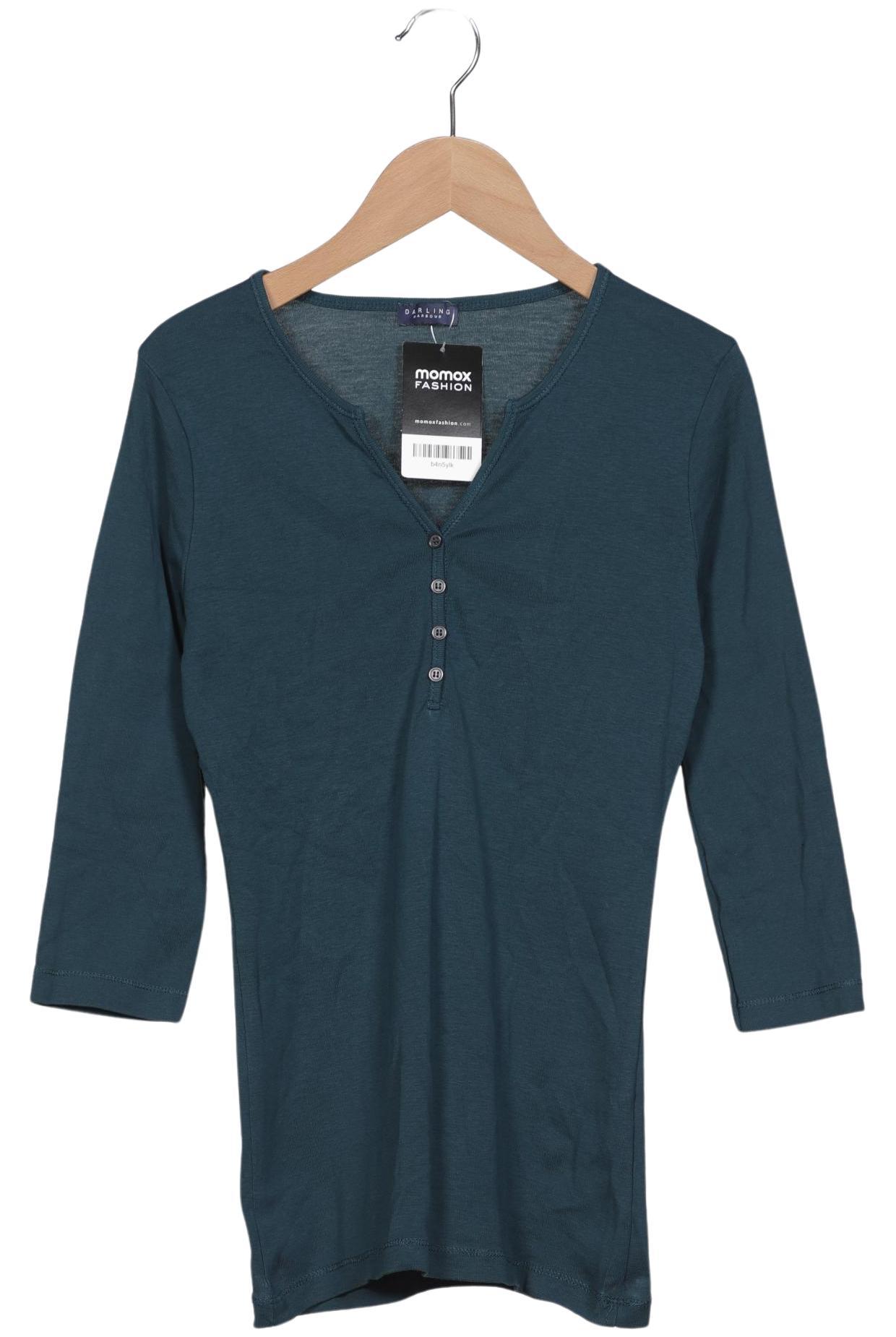 

darling harbour Damen Langarmshirt, türkis, Gr. 36