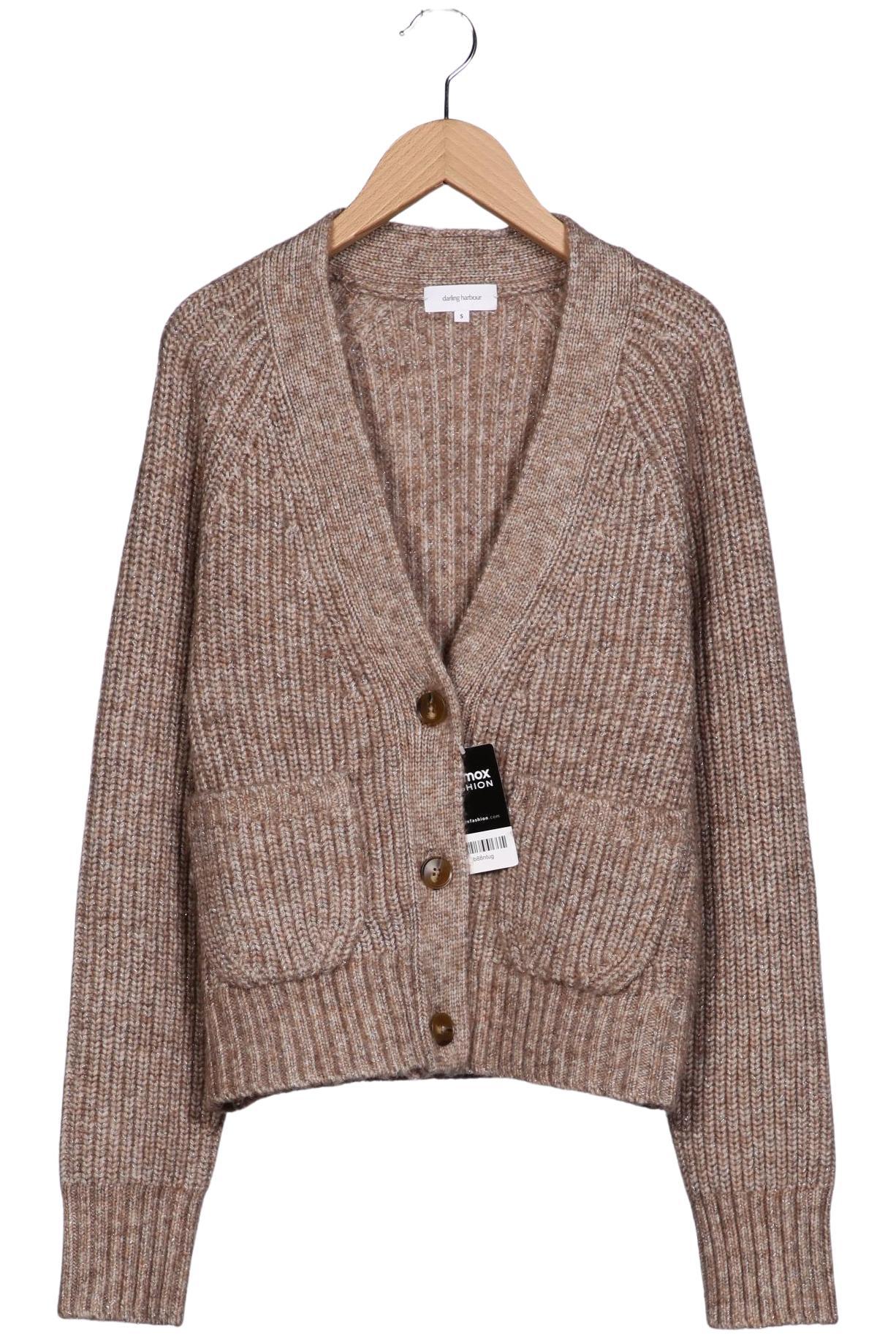 

darling harbour Damen Strickjacke, braun, Gr. 36
