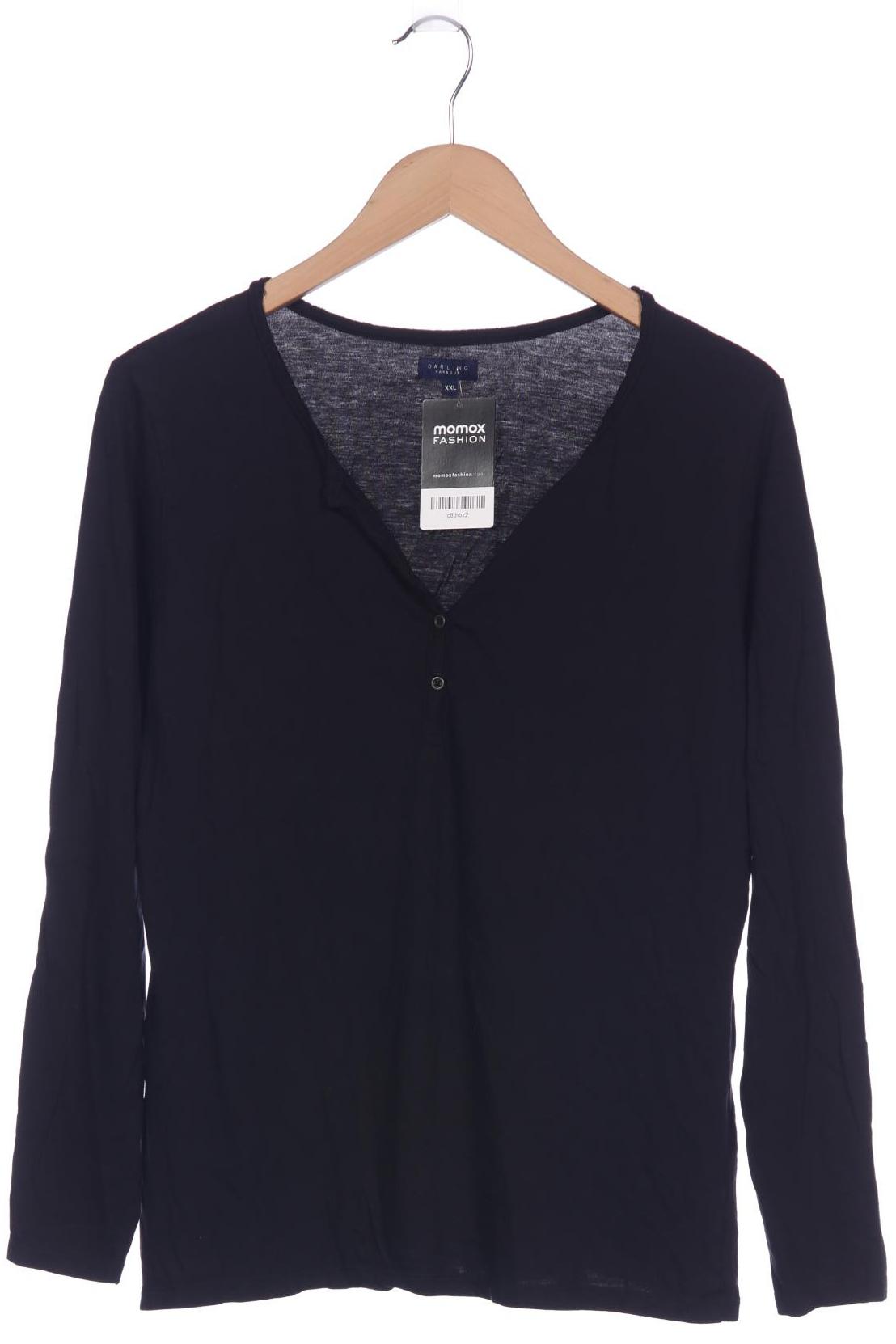 

darling harbour Damen Langarmshirt, schwarz, Gr. 46