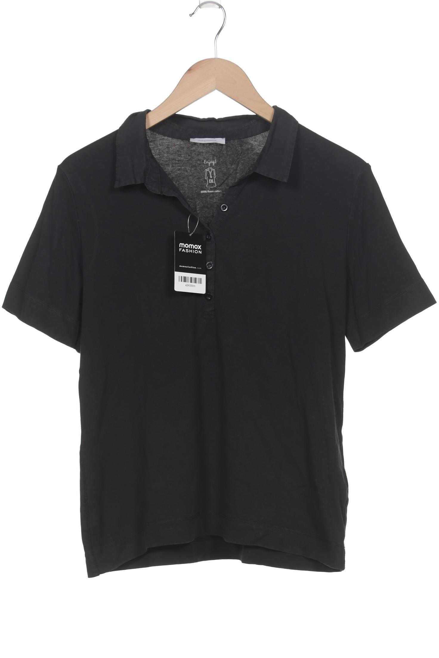 

darling harbour Damen Poloshirt, schwarz, Gr. 46