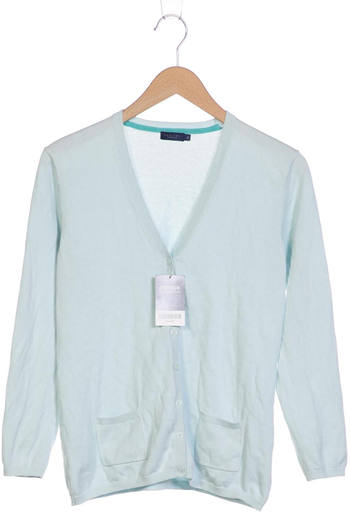 

darling harbour Damen Strickjacke, hellblau, Gr. 44