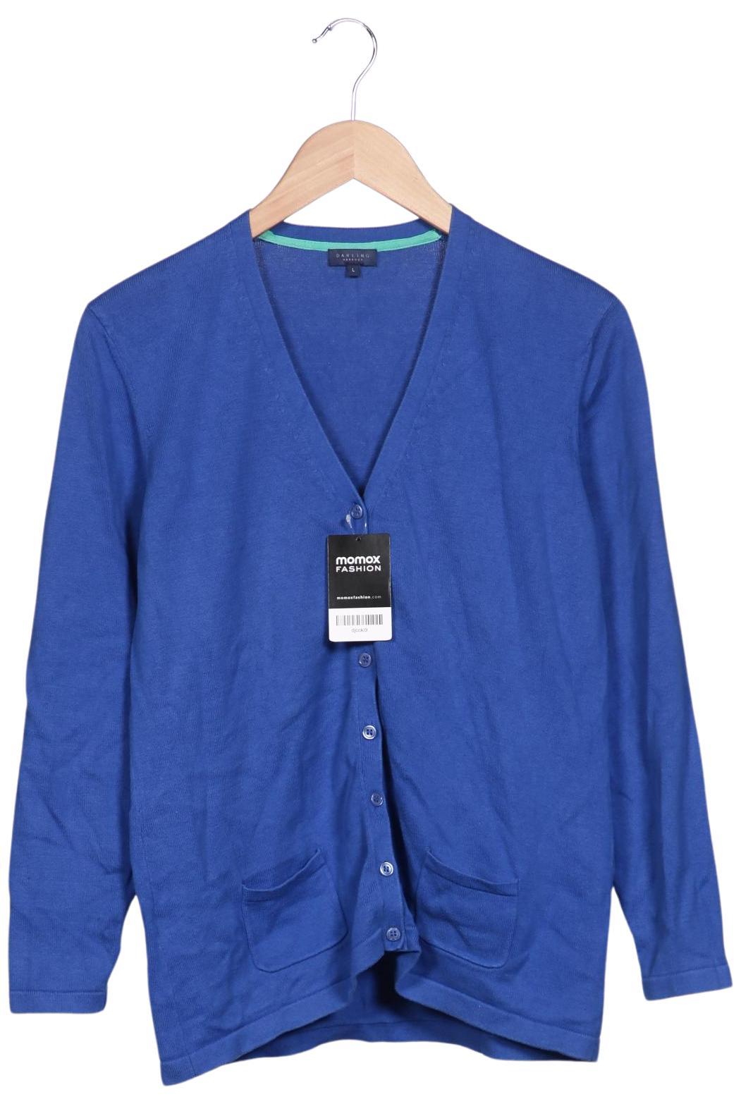 

darling harbour Damen Strickjacke, blau, Gr. 42
