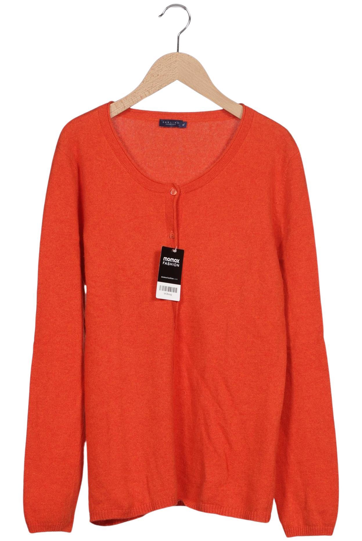 

darling harbour Damen Strickjacke, orange, Gr. 44