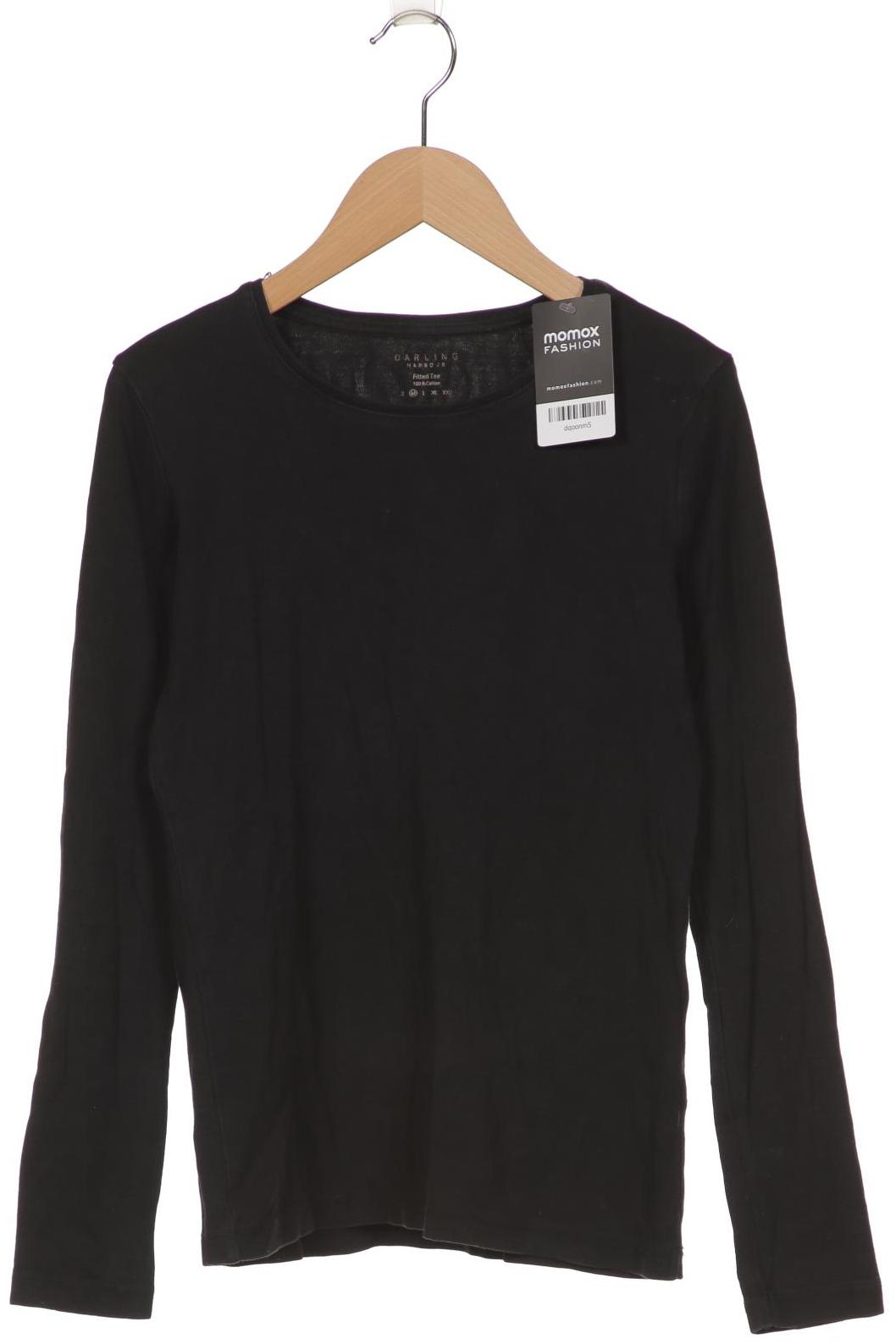 

darling harbour Damen Langarmshirt, schwarz, Gr. 38