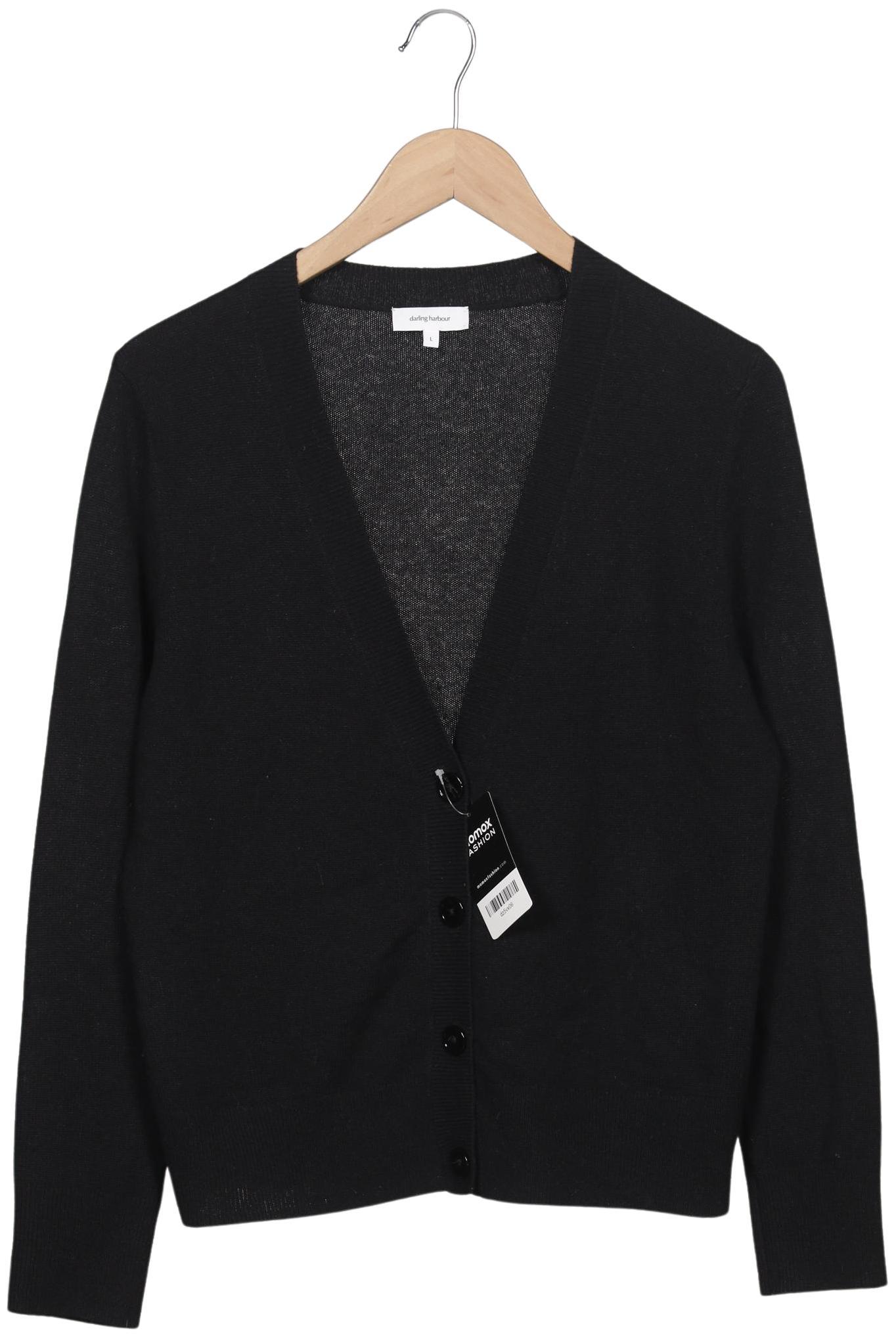 

darling harbour Damen Strickjacke, schwarz, Gr. 42
