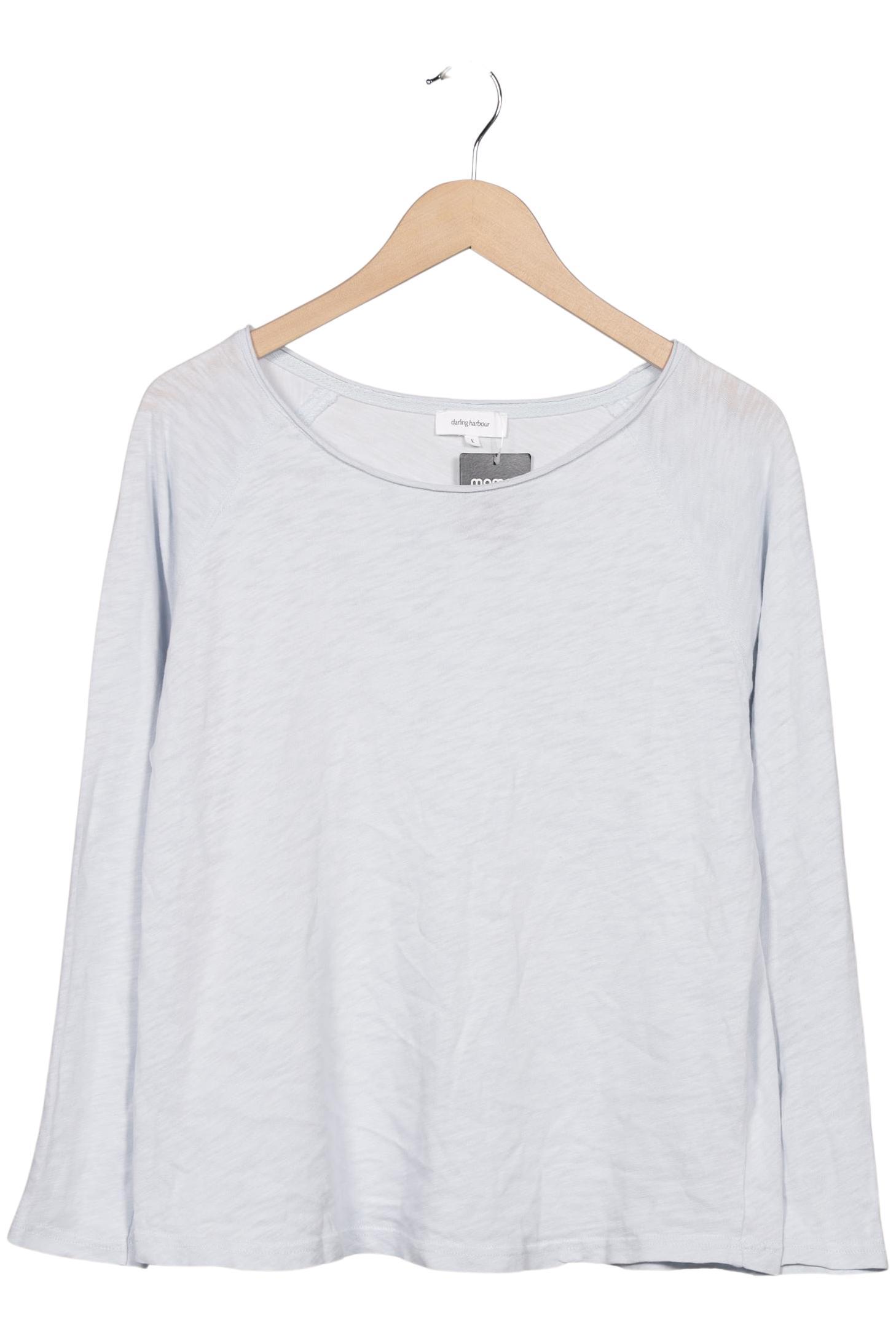 

darling harbour Damen Langarmshirt, hellblau, Gr. 42
