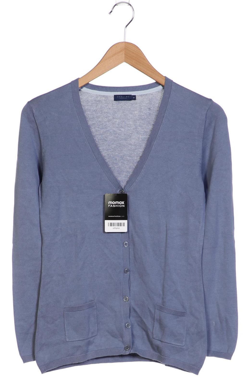 

darling harbour Damen Strickjacke, blau, Gr. 36