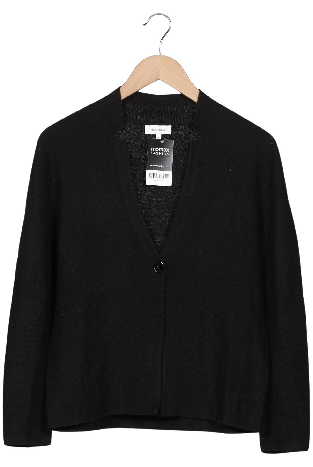 

darling harbour Damen Strickjacke, schwarz, Gr. 38