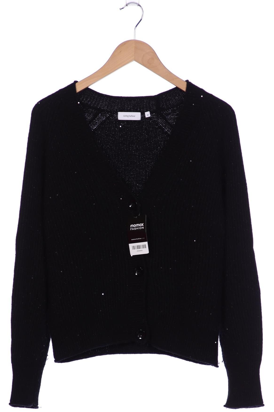 

darling harbour Damen Strickjacke, schwarz, Gr. 38