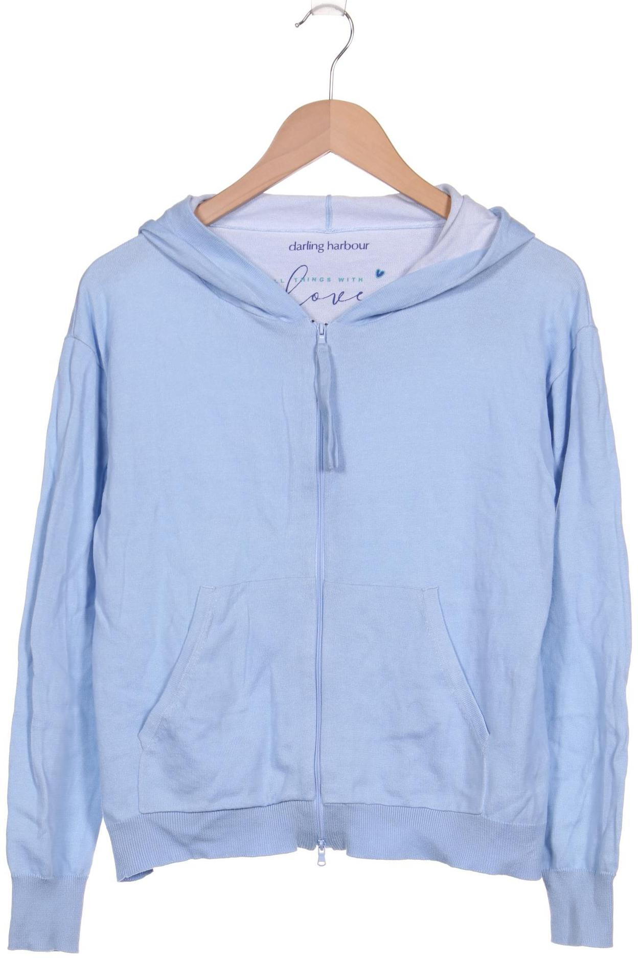 

darling harbour Damen Strickjacke, hellblau, Gr. 36