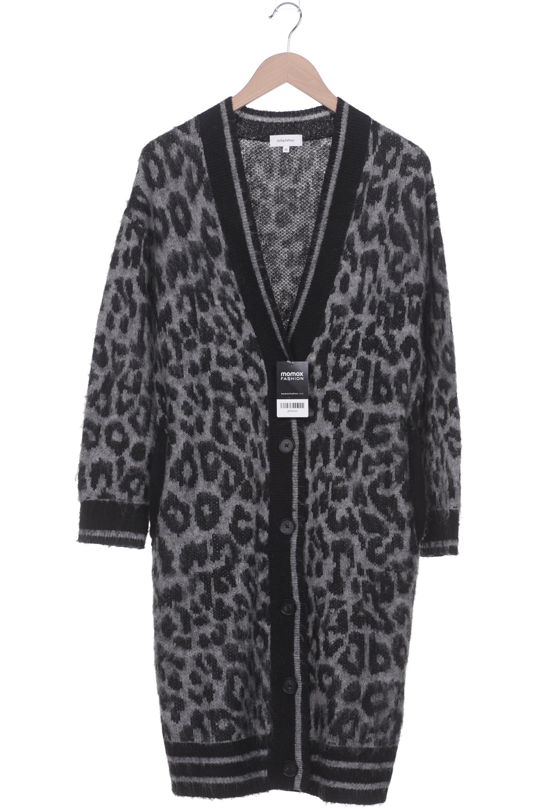 

darling harbour Damen Strickjacke, grau, Gr. 36