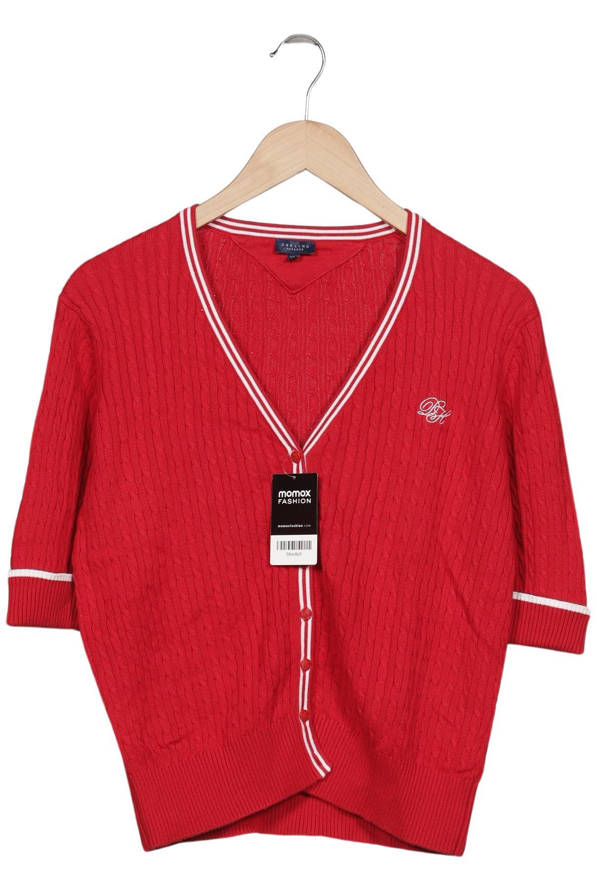 

darling harbour Damen Strickjacke, rot, Gr. 44