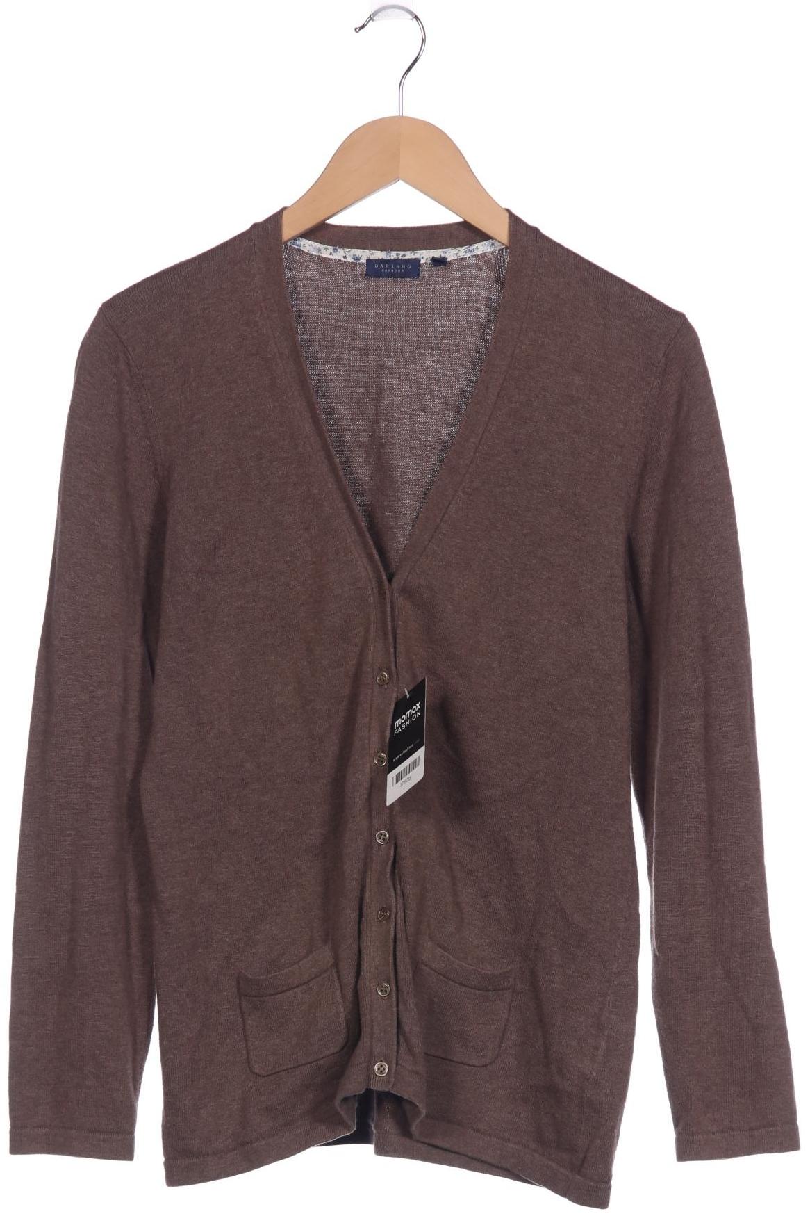 

darling harbour Damen Strickjacke, braun, Gr. 42