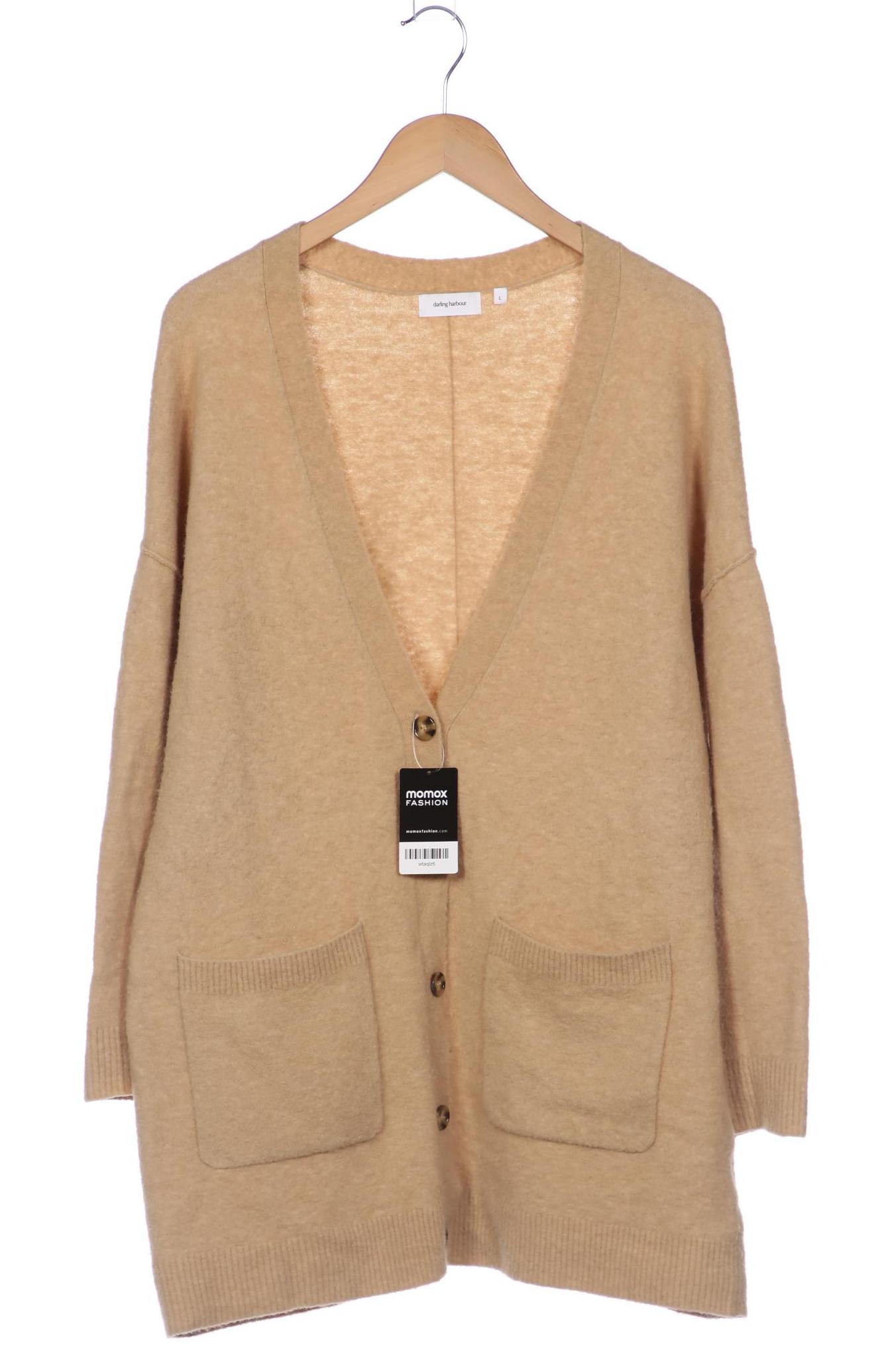 

darling harbour Damen Strickjacke, beige, Gr. 42
