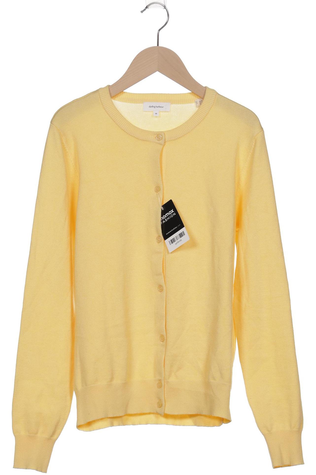 

darling harbour Damen Strickjacke, gelb, Gr. 38