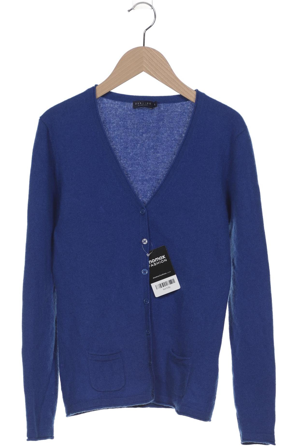 

darling harbour Damen Strickjacke, blau, Gr. 36