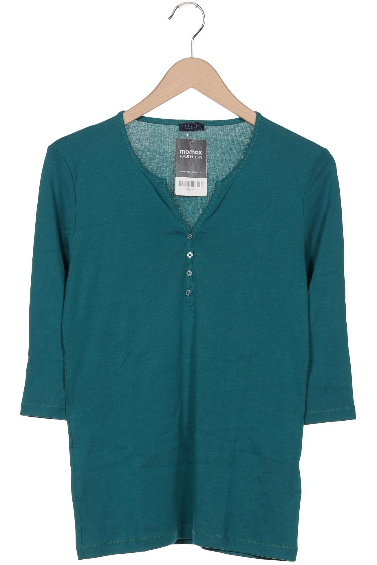 

darling harbour Damen Langarmshirt, türkis, Gr. 38