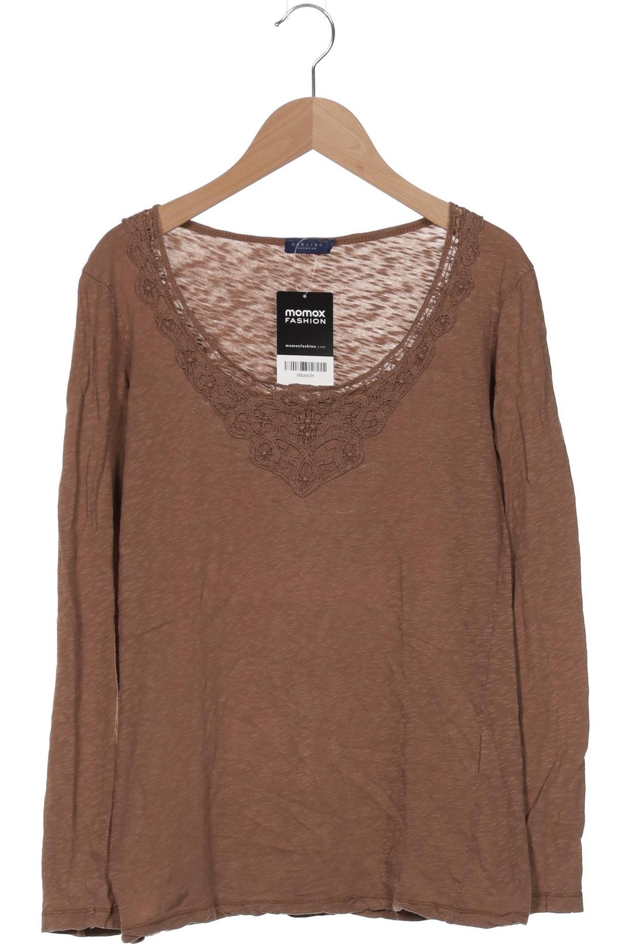 

darling harbour Damen Langarmshirt, braun, Gr. 36