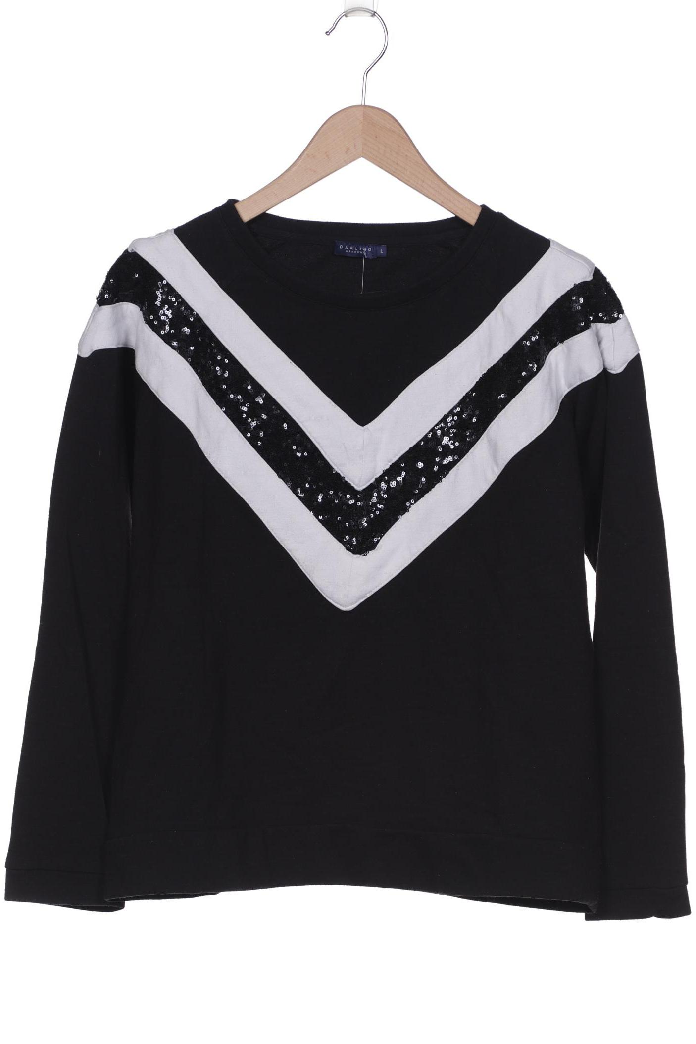 

darling harbour Damen Sweatshirt, schwarz