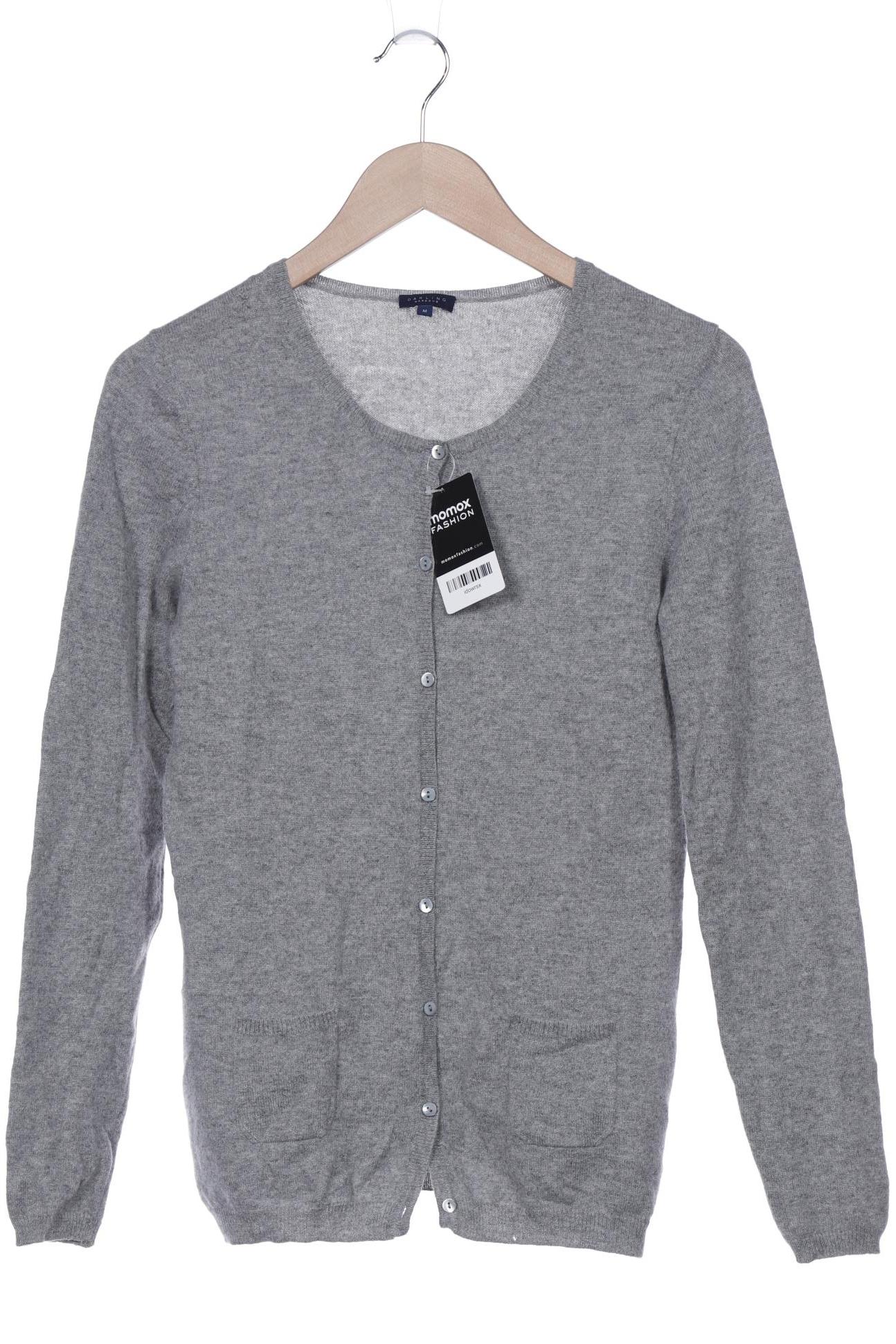 

darling harbour Damen Strickjacke, grau, Gr. 38