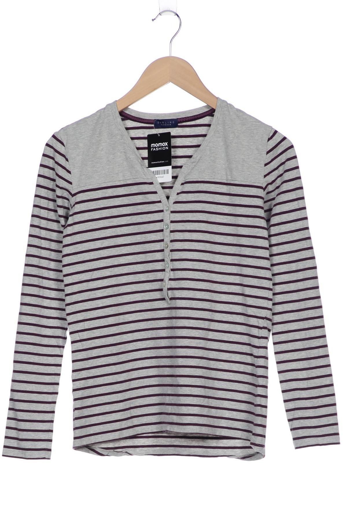 

darling harbour Damen Langarmshirt, grau, Gr. 36