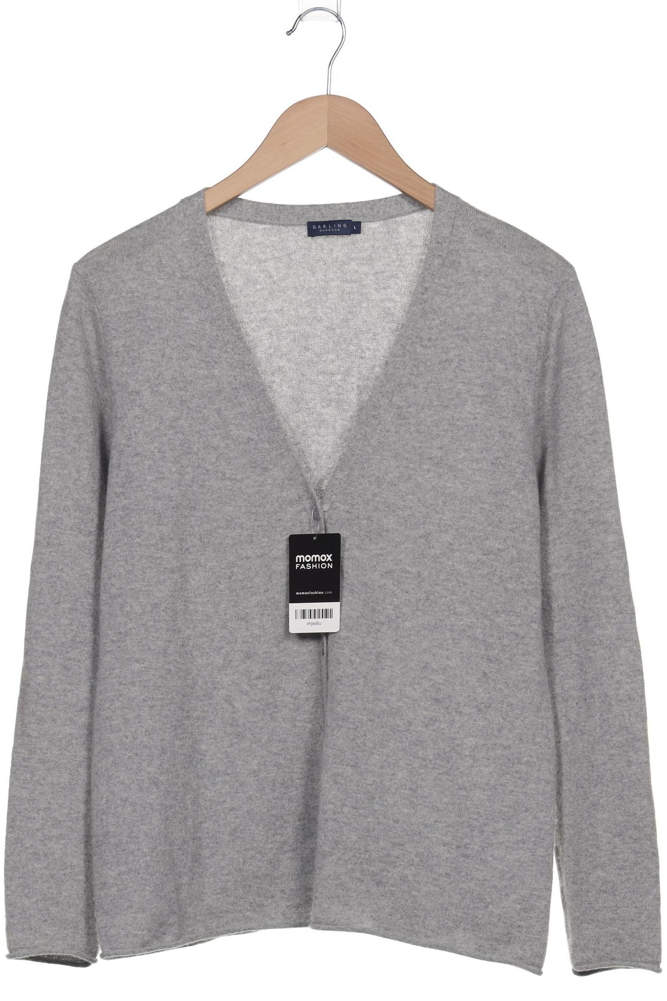 

darling harbour Damen Strickjacke, grau, Gr. 42