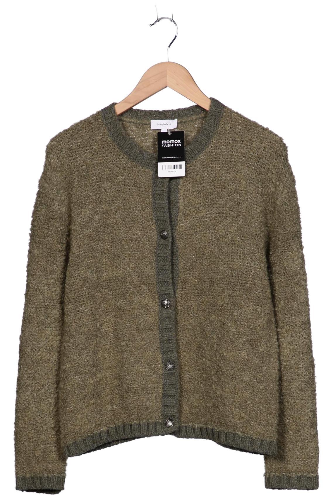 

darling harbour Damen Strickjacke, grün, Gr. 42