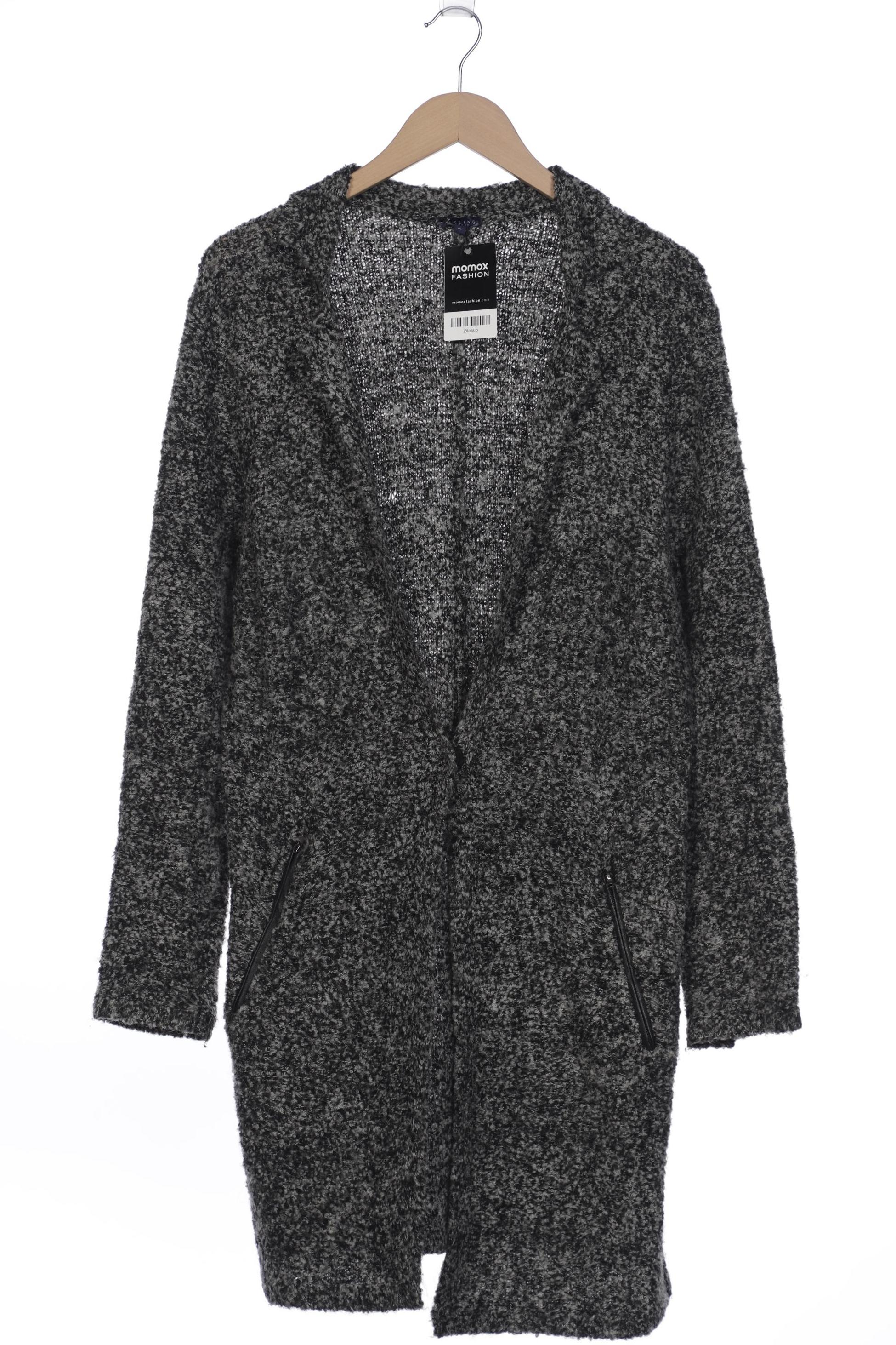 

darling harbour Damen Strickjacke, grau, Gr. 38