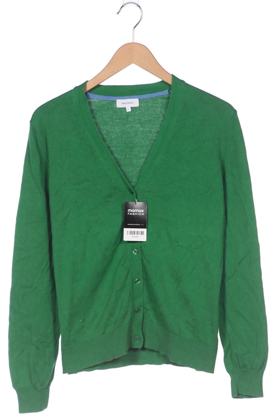 

darling harbour Damen Strickjacke, grün, Gr. 42