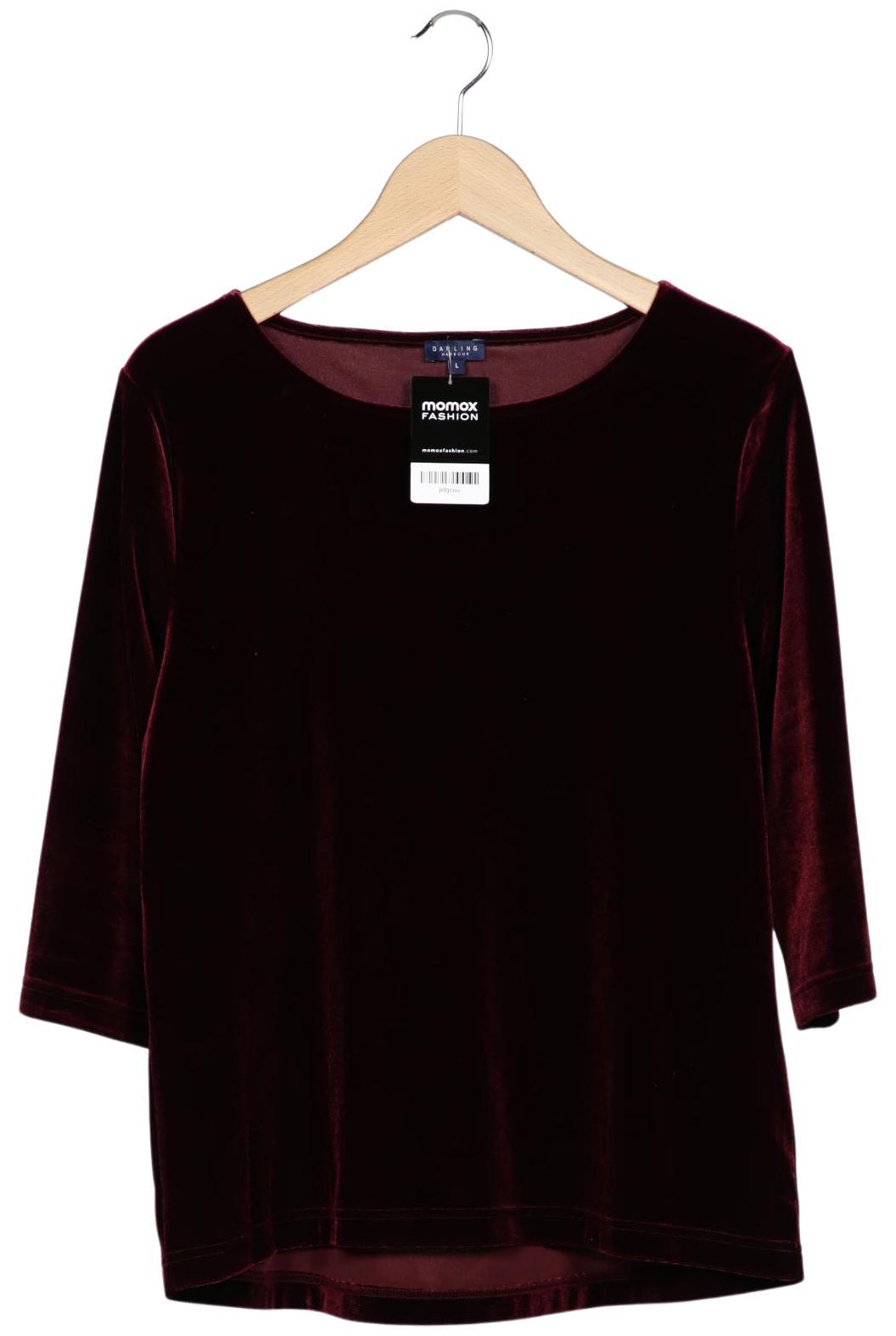 

darling harbour Damen Langarmshirt, bordeaux, Gr. 42
