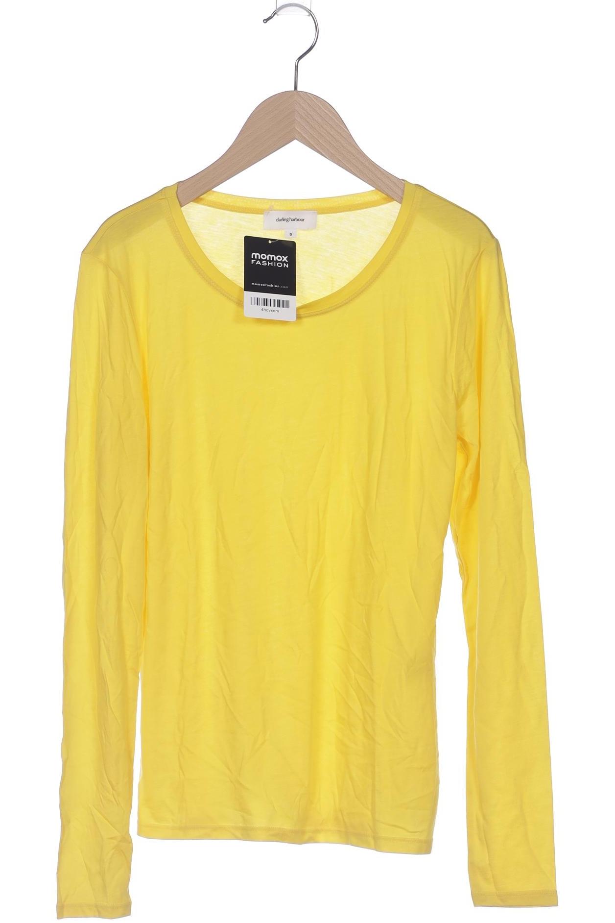 

darling harbour Damen Langarmshirt, gelb, Gr. 36