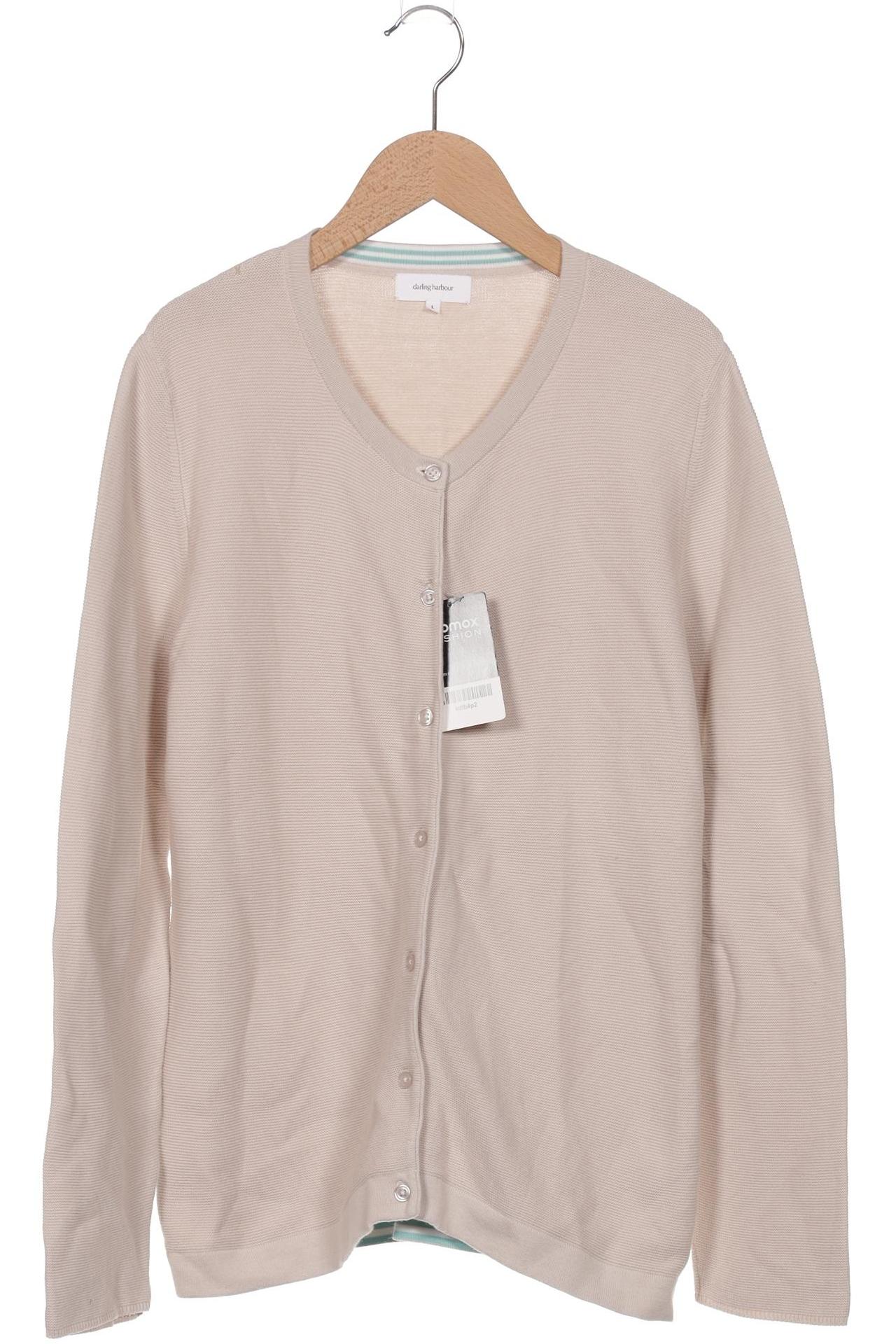 

darling harbour Damen Strickjacke, beige, Gr. 42