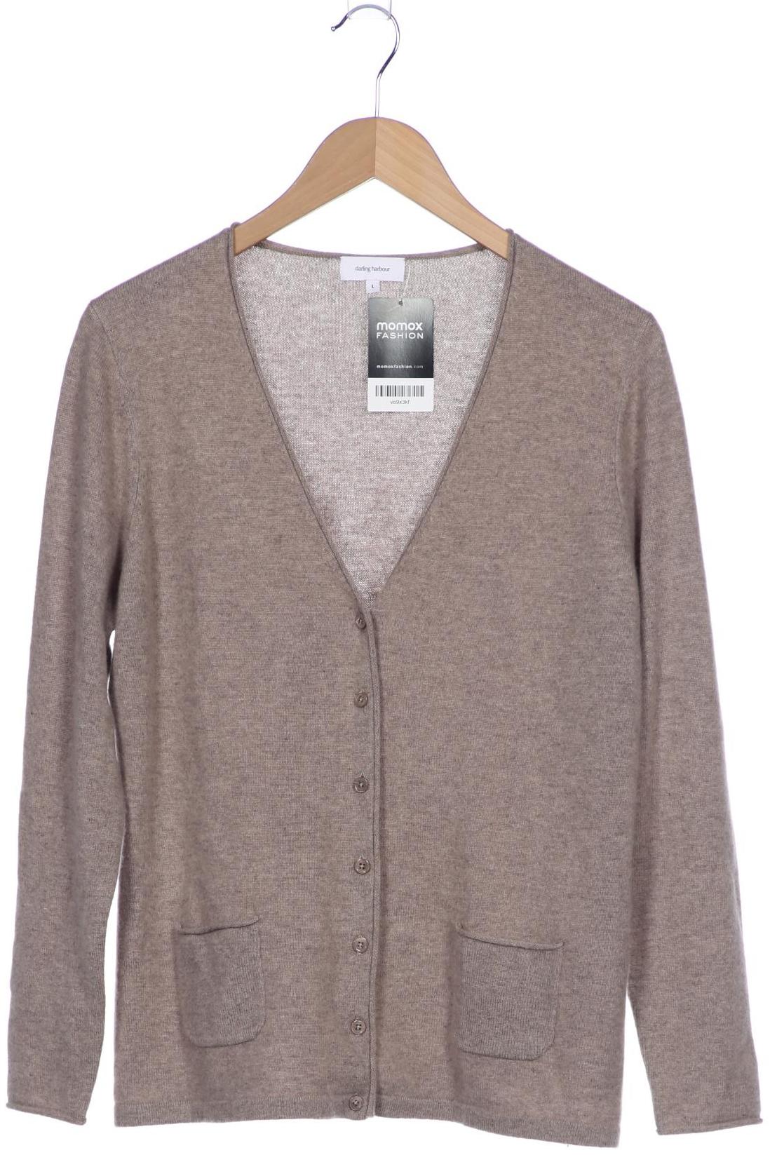 

darling harbour Damen Strickjacke, beige, Gr. 42