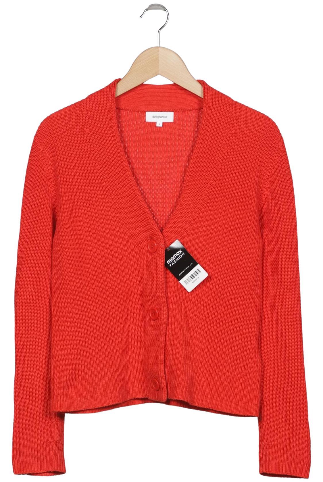 

darling harbour Damen Strickjacke, rot, Gr. 36