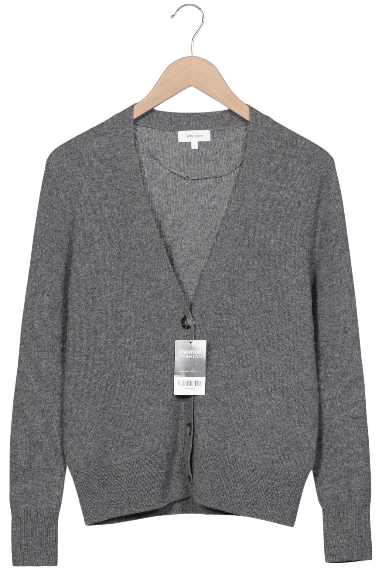 

darling harbour Damen Strickjacke, grau, Gr. 42