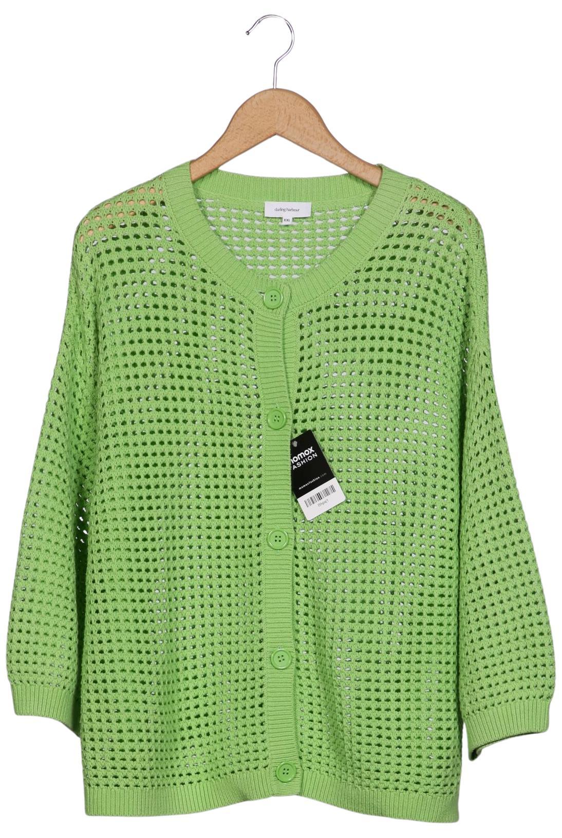 

darling harbour Damen Strickjacke, hellgrün, Gr. 46