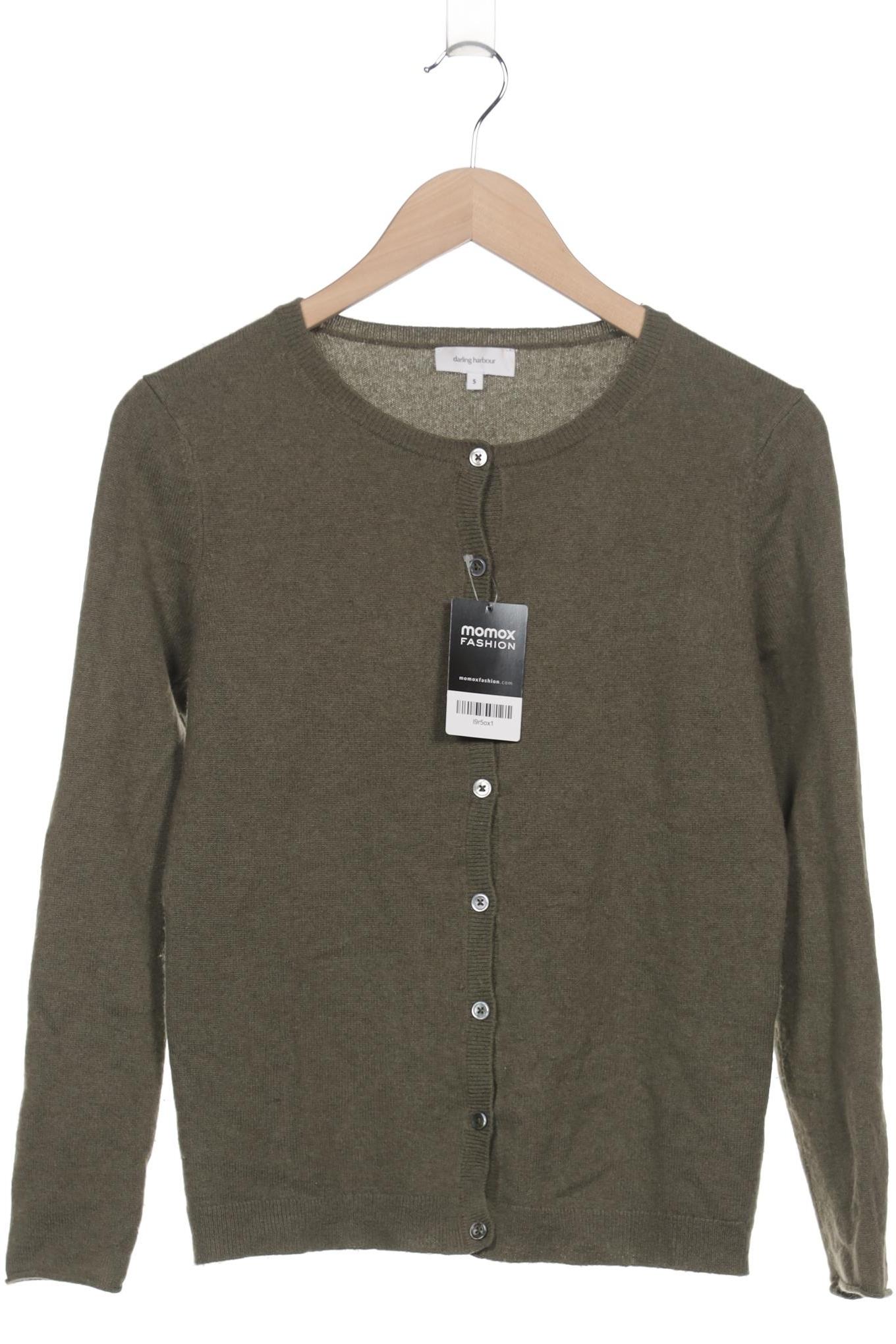 

darling harbour Damen Strickjacke, grün, Gr. 36