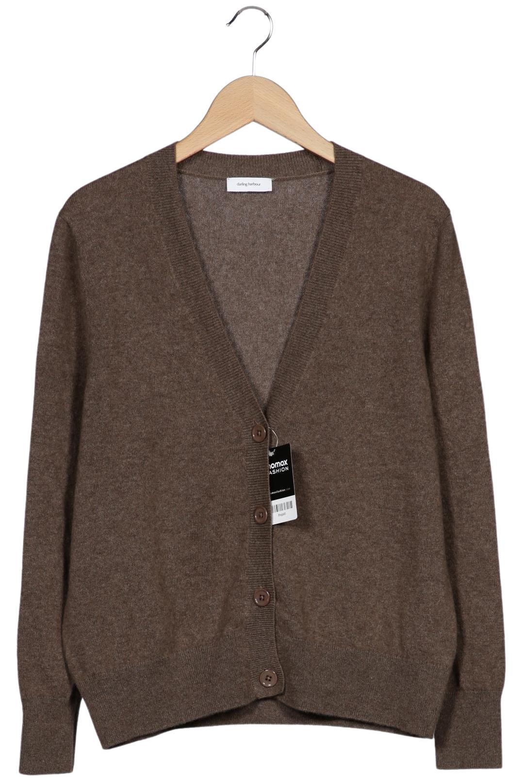 

darling harbour Damen Strickjacke, braun, Gr. 42