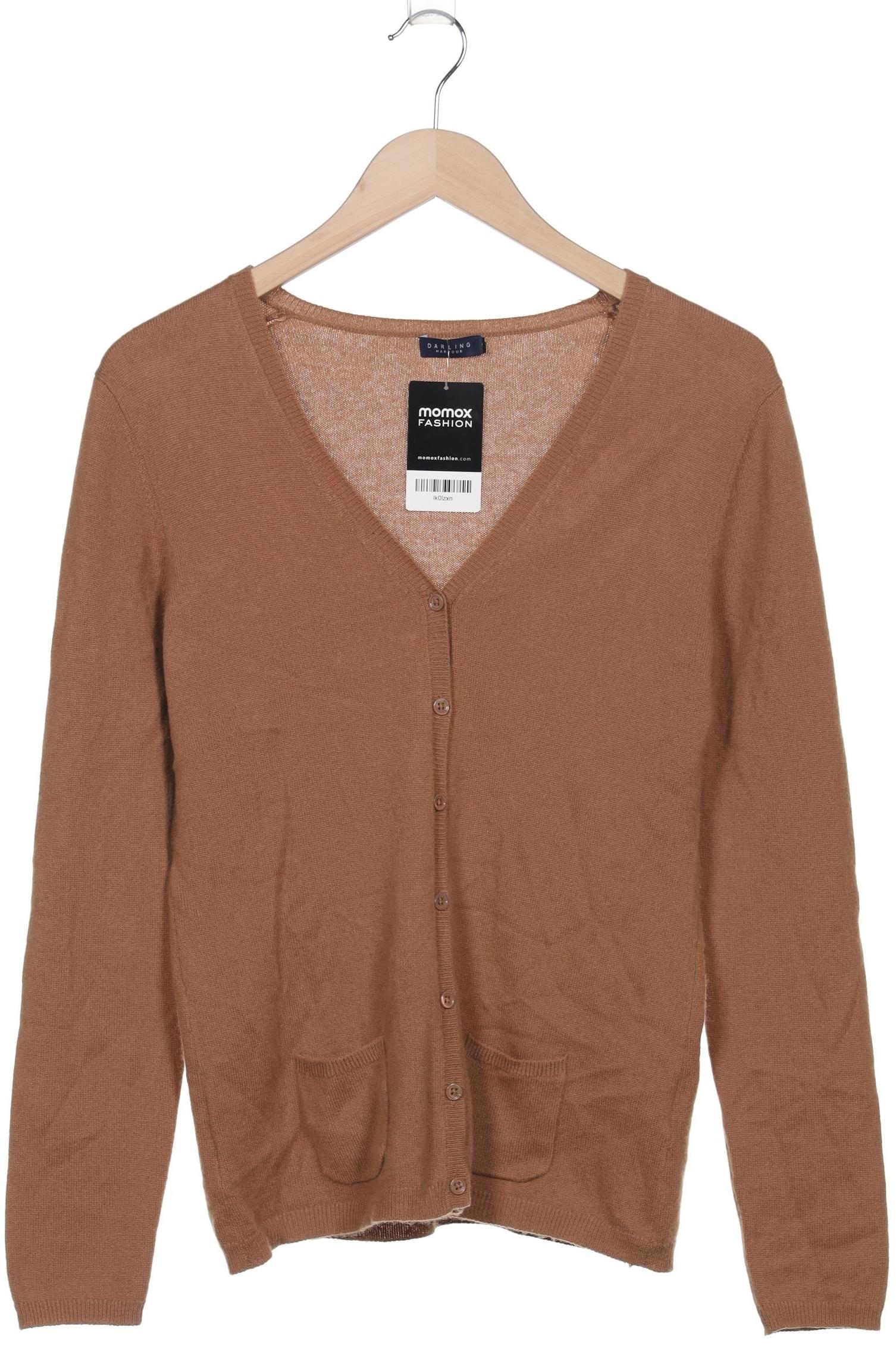 

darling harbour Damen Strickjacke, braun, Gr. 42