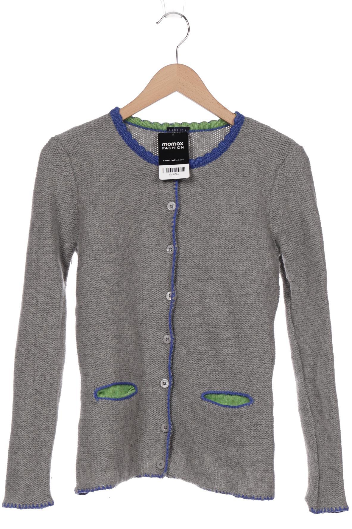 

darling harbour Damen Strickjacke, grau, Gr. 36